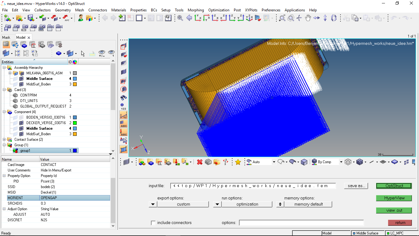 Analys Of Cover Detaching With Optistruct - OptiStruct - Altair ...