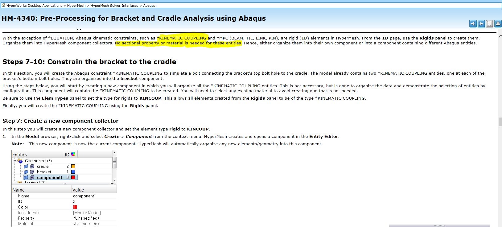 Kinematic coupling with Abaqus interface how to? HyperMesh Altair Products Altair Community
