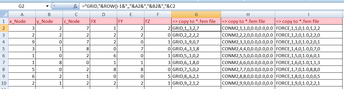 Importing load from Excel - HyperMesh - Altair Products - Altair Community