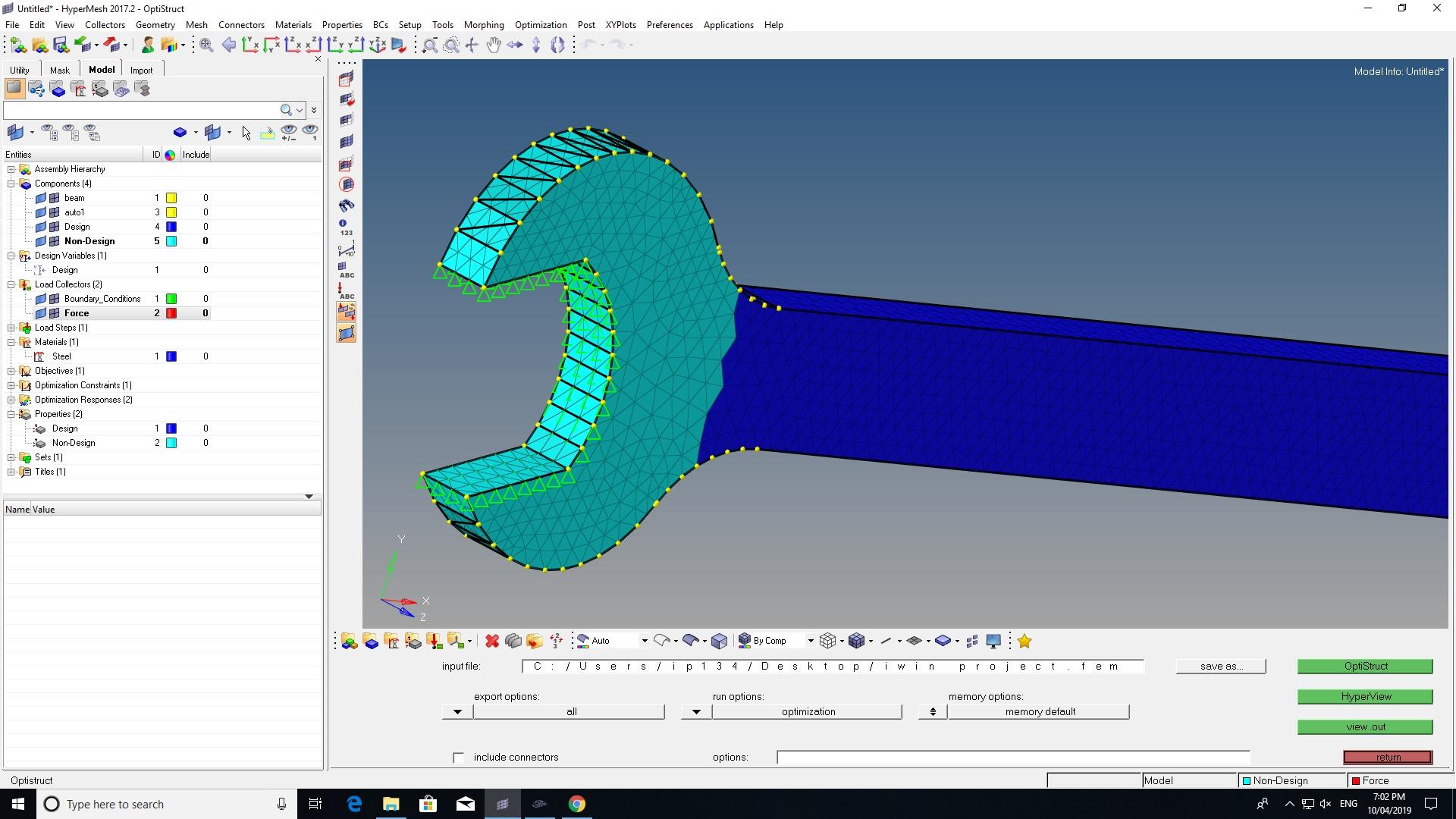 Optimizing A Spanner/wrench In Hyper Mesh-optistruct - OptiStruct ...