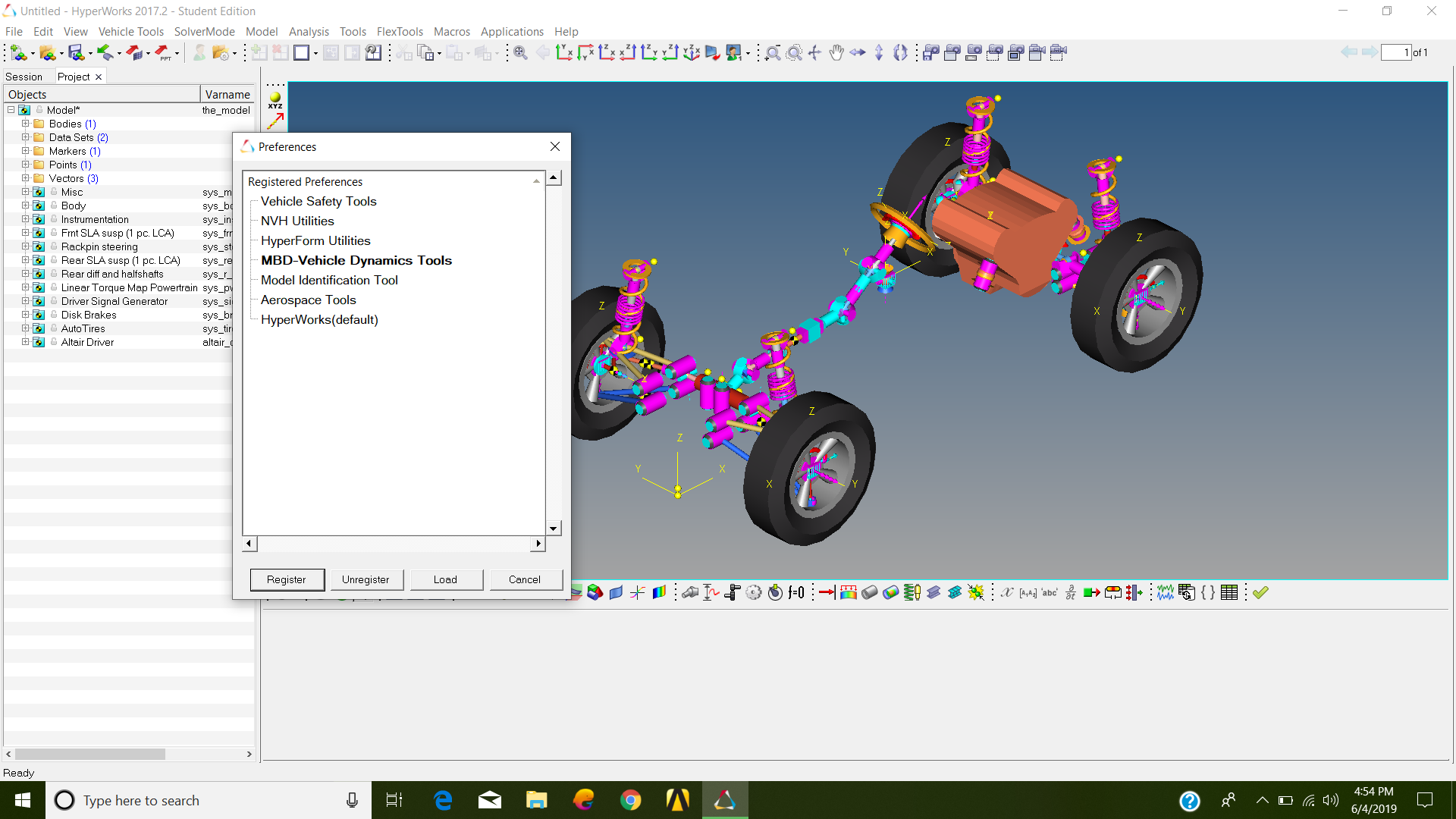 Create RBE2 Spider tab not active in Motionview student version 2017.2 -  MotionView, MotionSolve - Altair Products - Altair Community